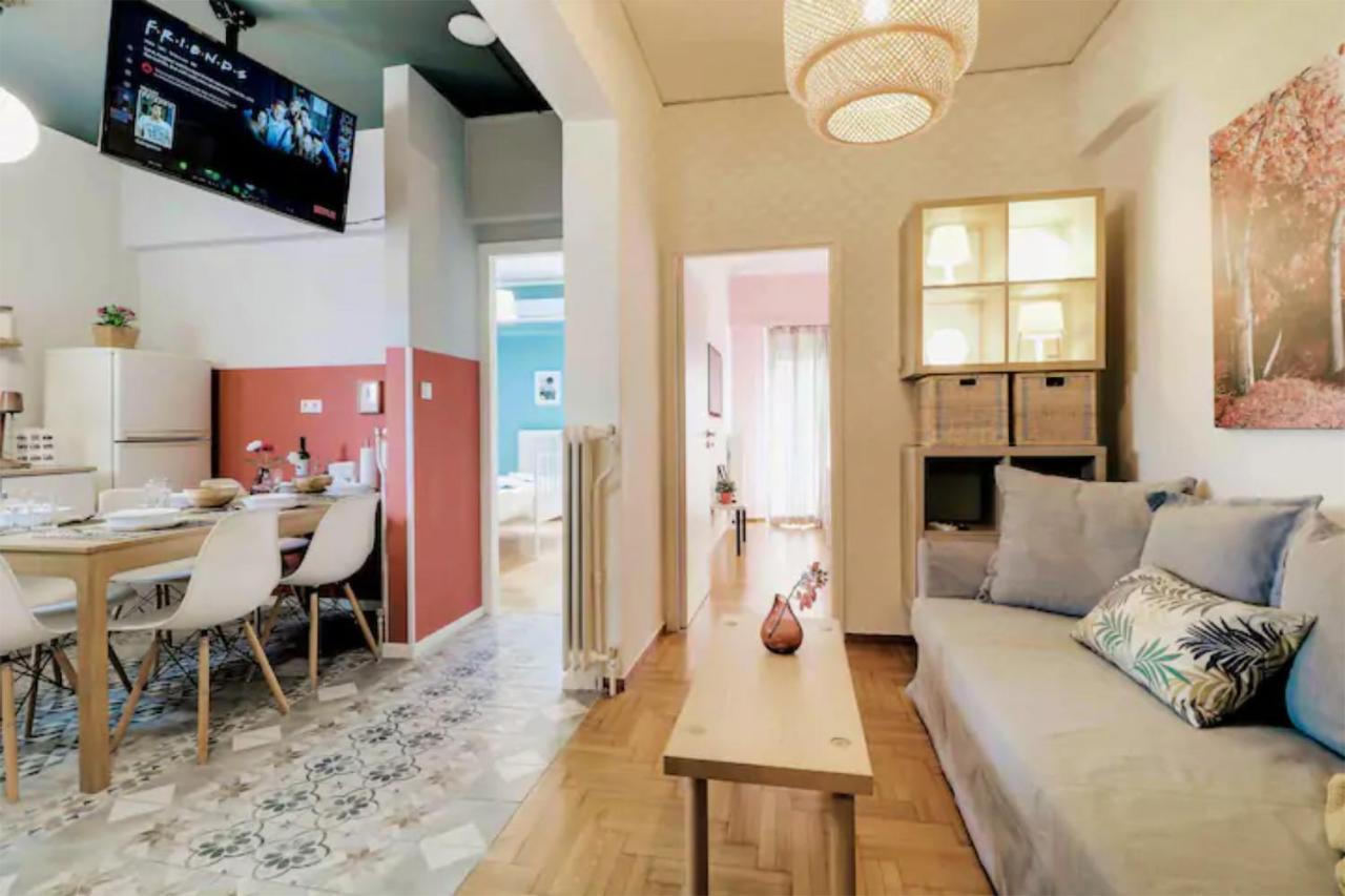 Spacious Central Flat☆3Min To Metro☆Ac|Netflix|Pc Athens Exterior photo